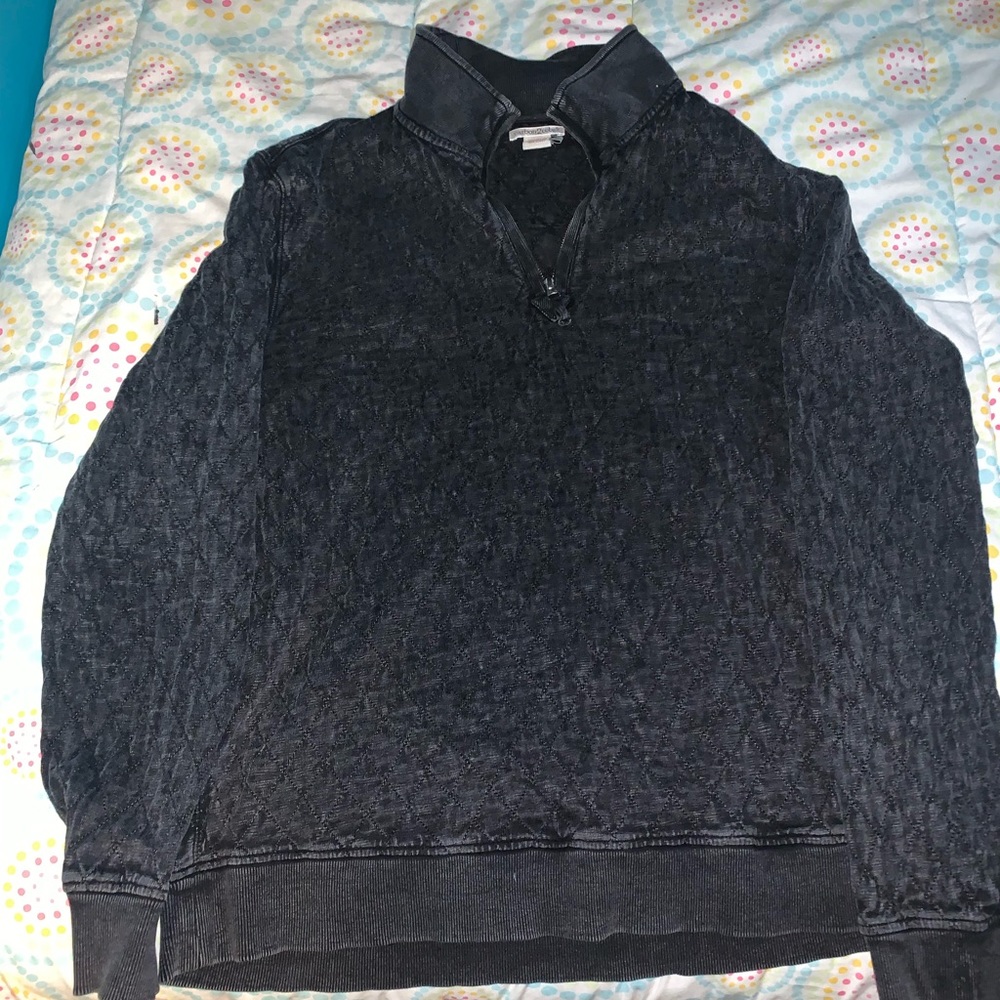 Carbon2Cobalt dark grey zip up sweater